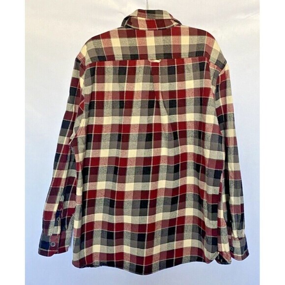 Jachs Mens Shirt Size XL Long Sleeve Plaid Outdoor Heavy Flannel Button Down - Picture 2 of 11